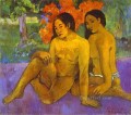 And the Gold of Their Bodies Et l or de leurs corps Post Impressionism Paul Gauguin